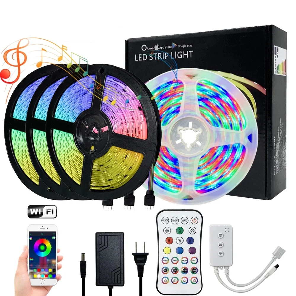 Shenzhen Factory WS2811 SMD5050 DC 5V 12V 24V DMX RGB LED Strips Waterproof IP65 CRI 90 2OZ 10MM Width