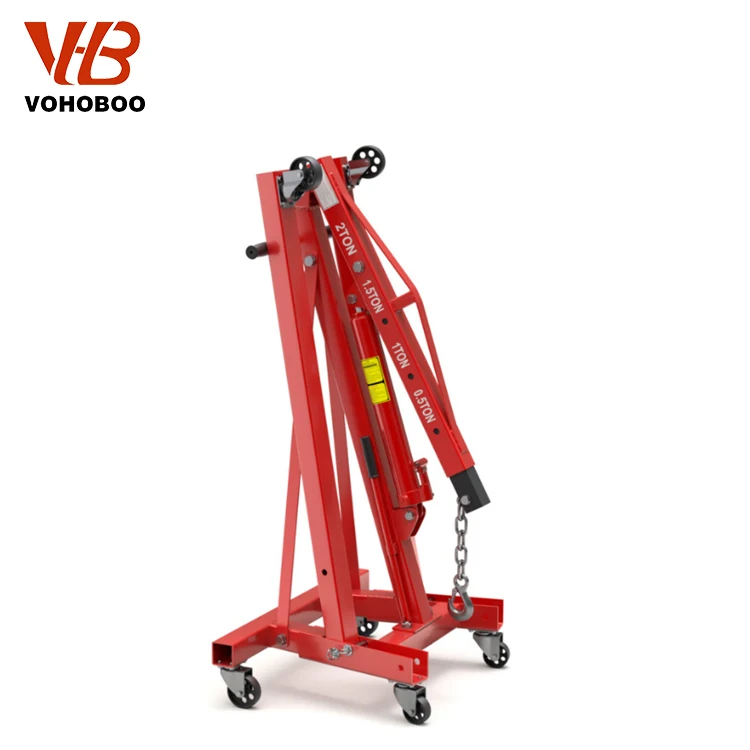 Easy Operation 2 Ton Foldable Hydraulic Jack Engine Crane Lifting Manual Shop Crane