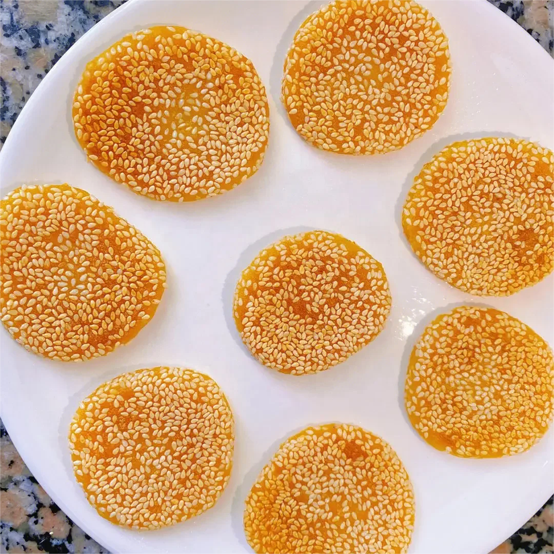 HALAL Certified Frozen Tim Sum Pumpkin Pancake with Sesame Sesame Pancake Based Pumpkin