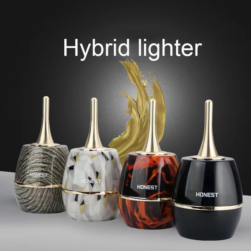 YuXuan luxury match lighter gift box packaging kerosene electronic ignition lighter oil-electric hybrid lighter