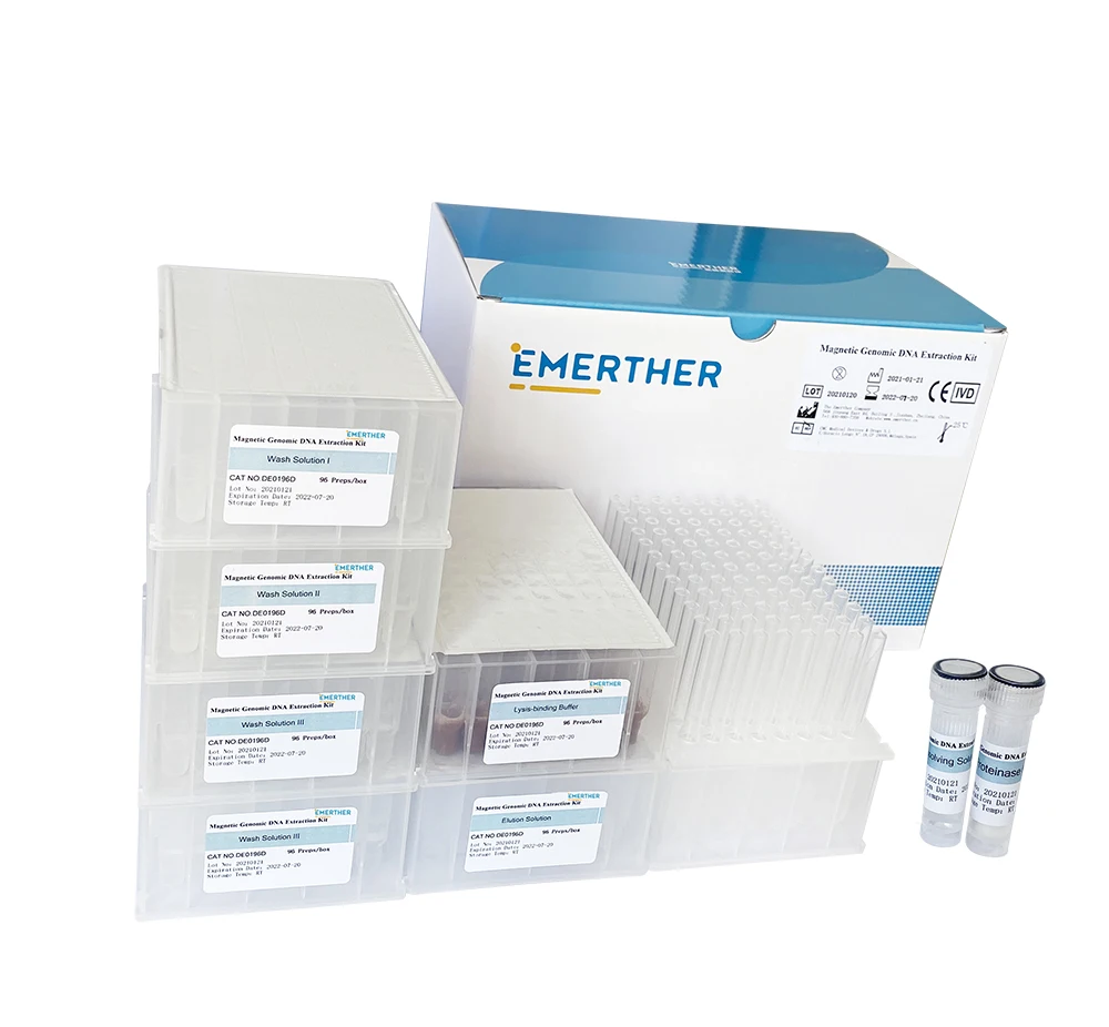 
Magnetic bead Genomic DNA Extraction Kit Bottles (96preps)Nucleic acid extraction or purification reagent 