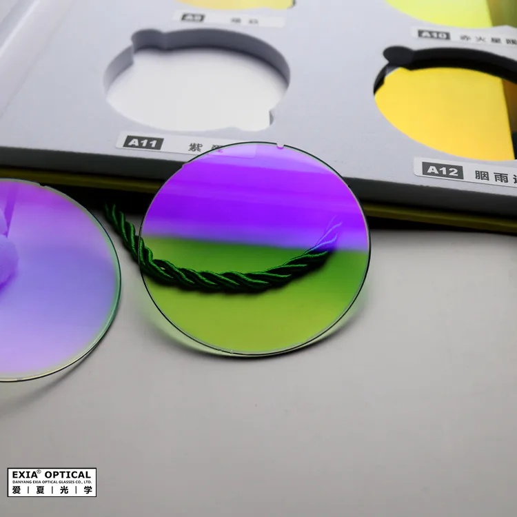 EXIA A11 Violet Mirror Lenses Flash Vintage Sunglasses Uncut Lenses UV400 Base Curve 0 Flat