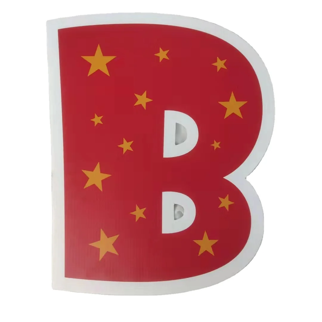 Silk printing corrugated plastic fluted corflute Lawn Bandit Yard Signs