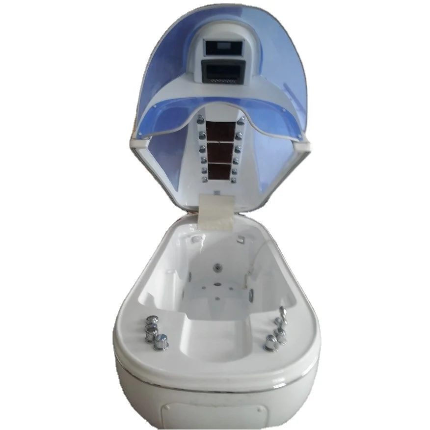 hydrotherapy technologies spa capsule with chromo and aromatherapy methods water massage beds