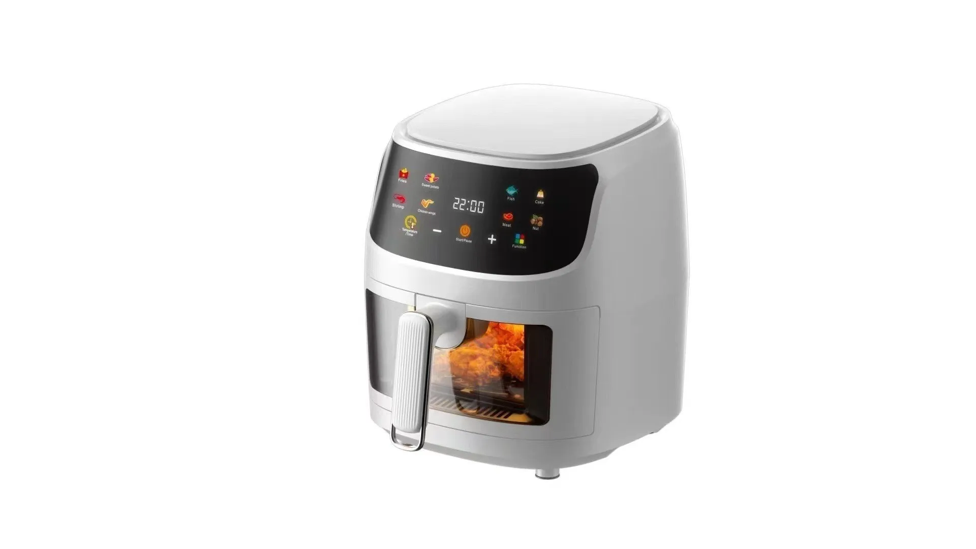 8L 2400W 2023 Smart silver crest Touch Screen Pink Custom Oil Free Electric Deep Fryer Hot silver crest Air Fryer