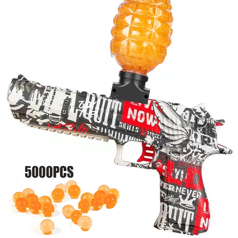 Splatter Ball Gel Blaster JM-X2 Glock Pistos Gun Automatic Manual Model Airsoft Weapon With Water Beads and Goggles
