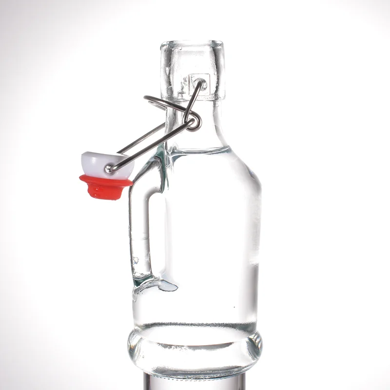 belle bottiglie 250ml decorative glass bottles with swing top with handle and stopper