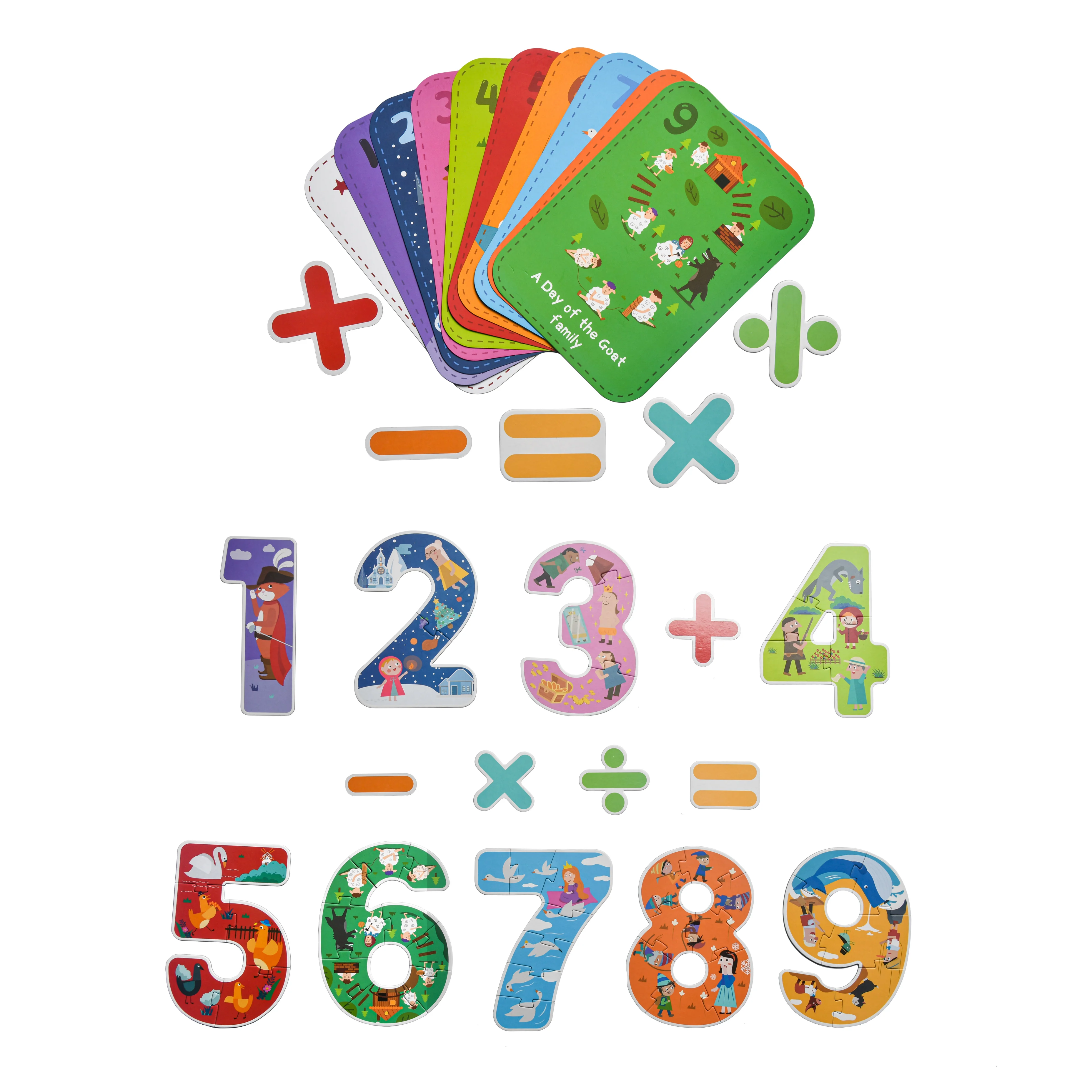 Multifunctional Bebe Car toys Numbers Count Digital Building Blocks Logarithm Board Fishing Paper Jigsaw Puzzle Games Baby Toys