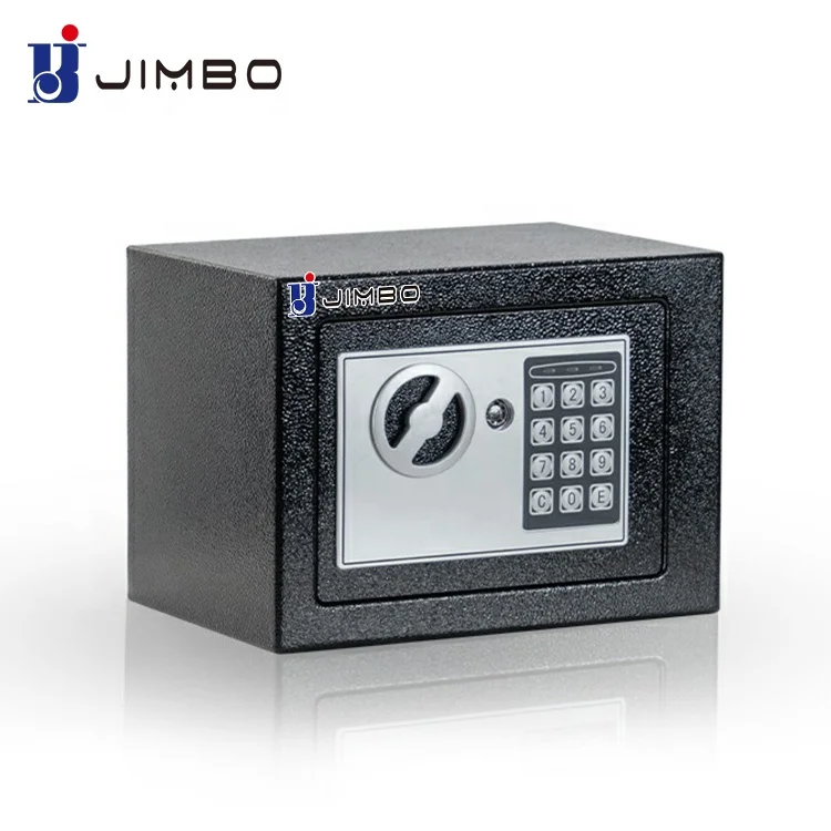 JIMBO American High Security New Hotel Mini Electronic Mechanical Safe Box