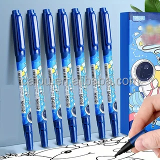 Fast-Drying Student Art Signature Label Oil-Based Waterproof  Whiteboard Writing Double-Ended Small Hook Pen