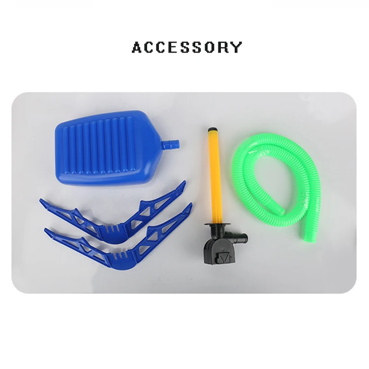 Outdoor Sports Light Up Foam Stomp Air Pressed Stomp Rocket Pedal Games Powered Led Air Rocket Launcher Toy For Kids