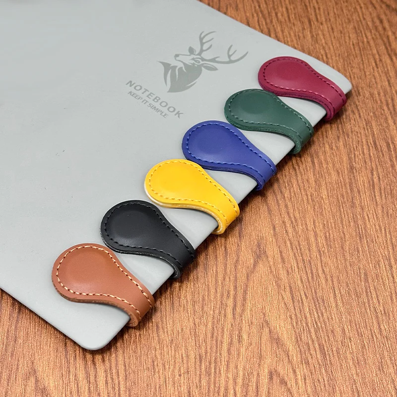 Most Popular Bookmarks Clip Custom Design Laser Blanks Logo Custom Pu Leather Magnetic Bookmarks For Book