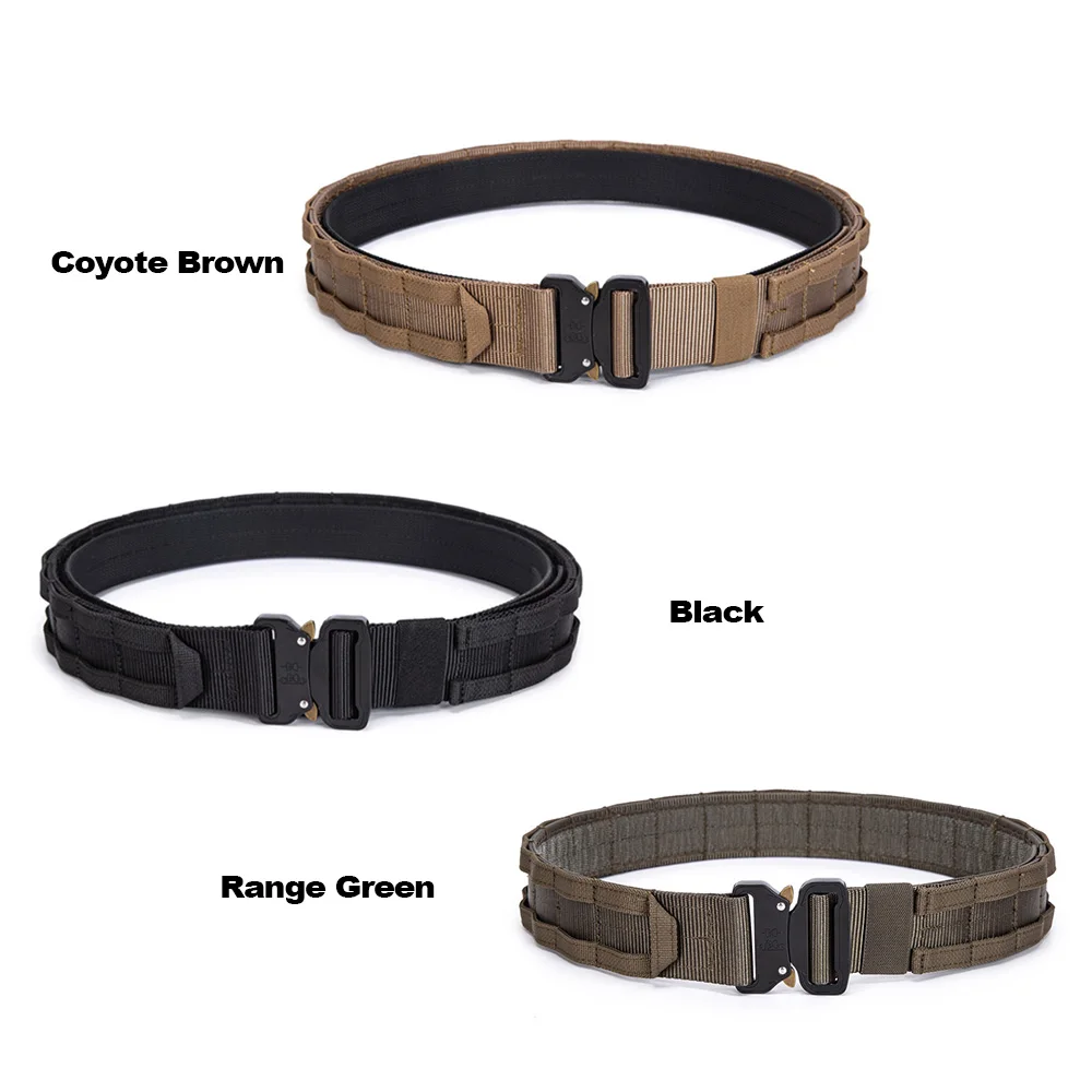 GAF Customized tactical belt set heavy duty mens belt molle webbing nylon tactical belt