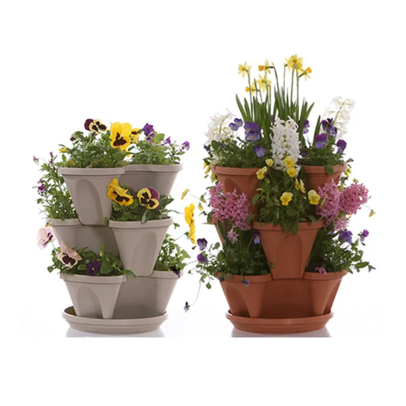 Hydroponic plant pots growing system vertical garden