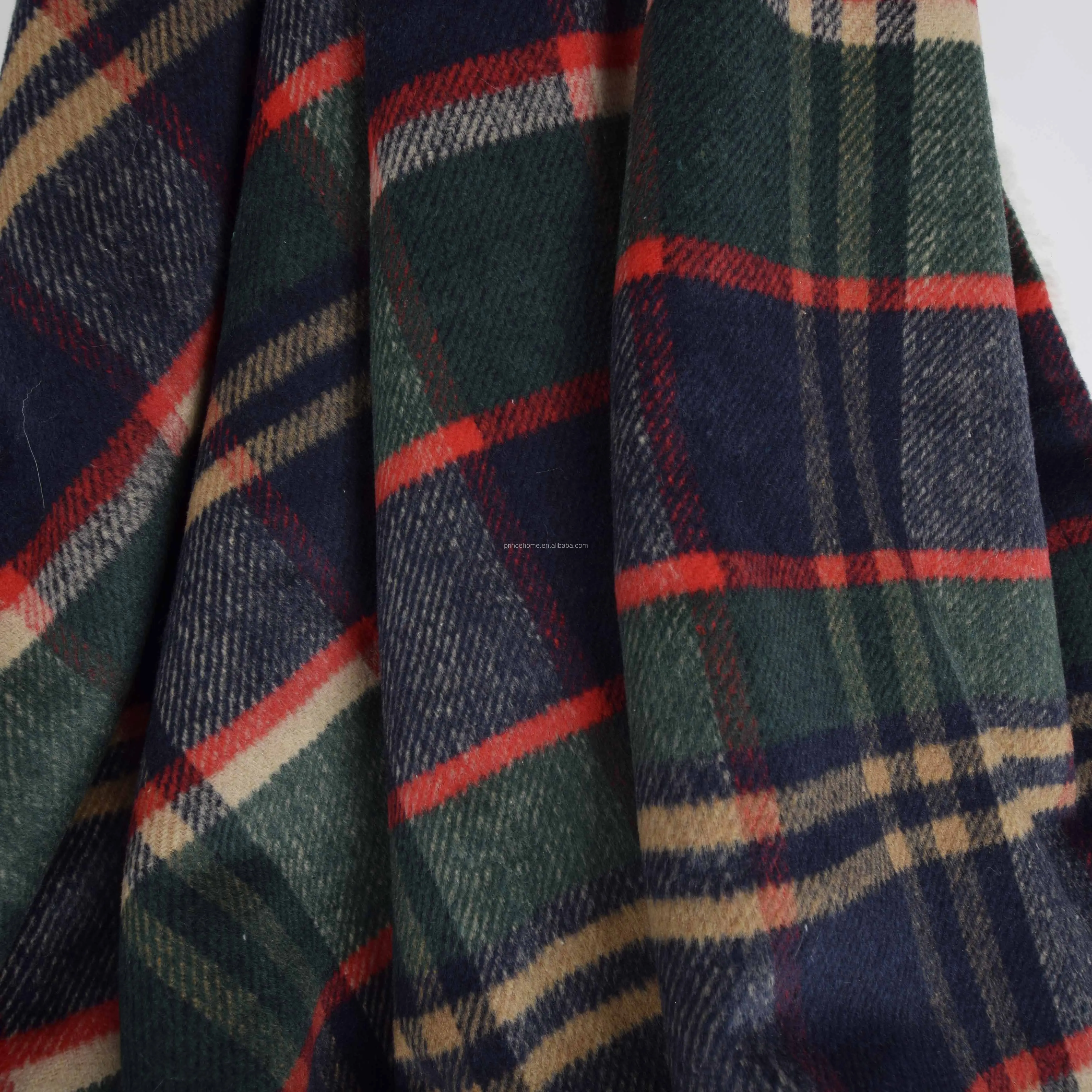 Promotion Green Buffalo Plaid with Sherpa Blanket Throw Warm and Soft Throw