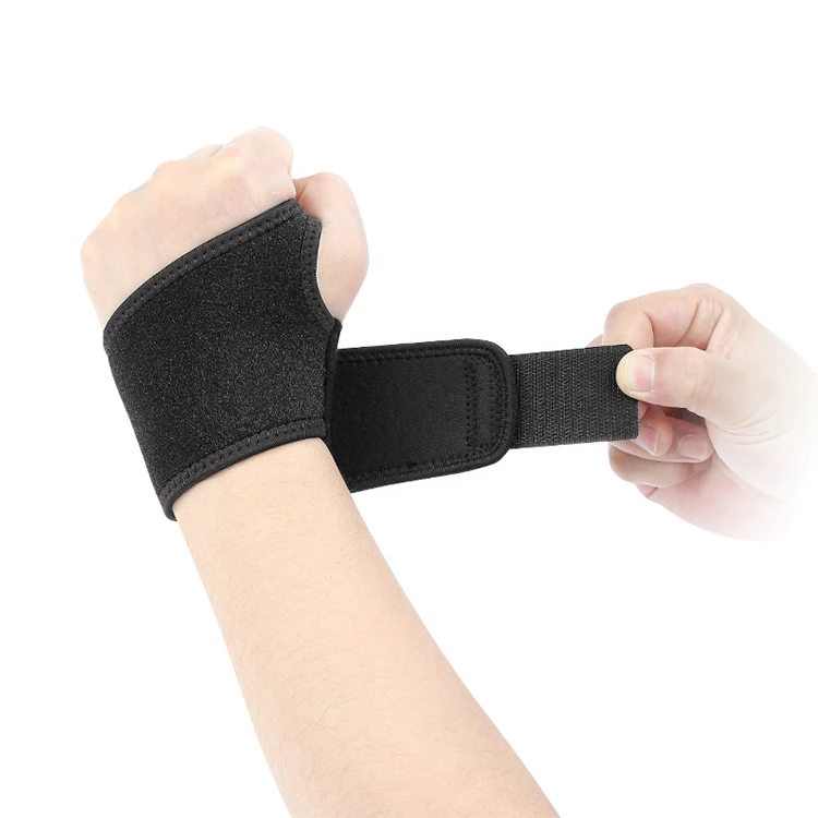 Custom Logo adjustable Adult Wristband Durable Polyester and Nylon Splint Brace for Sports Fitness Weightlifting Gym Tennis