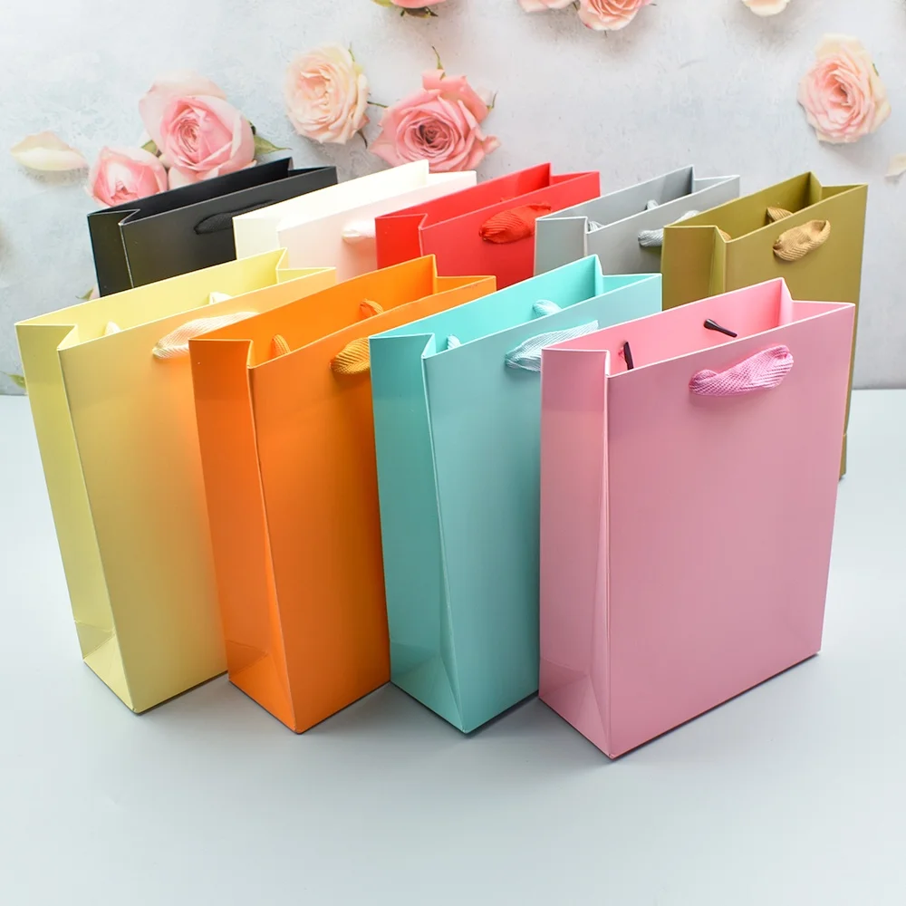 Luxury Paper Lashpackaging Bags Mini Handbag Lashes Gift Makeup Cosmetic Thank You Bag Hand Shopping pink Lash Bag With logo