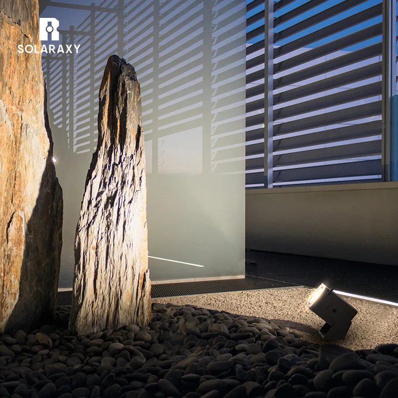 High quality waterproof commercial smart home outdoor landscape tree lights square garden solar led spot light