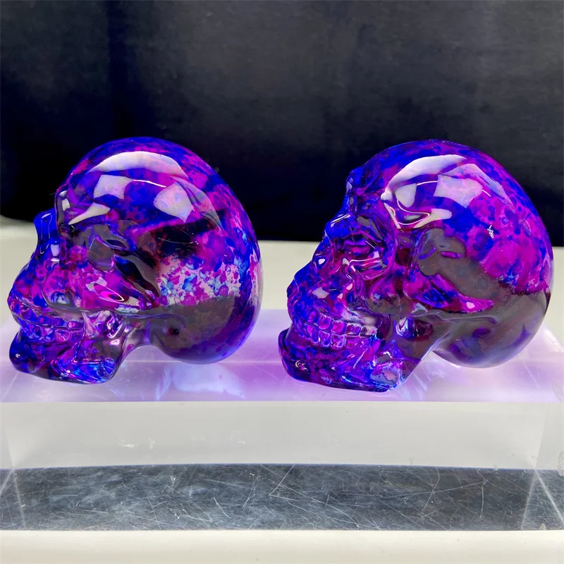 New Product Release Great Price High Quality Colored Glass Skulls For Home Decoration Ang Gift