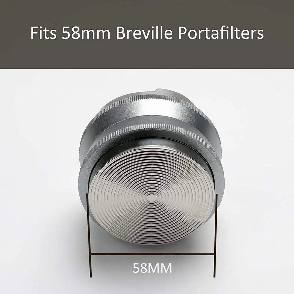 Custom Logo 51 53 58mm Coffee Distributor Leveler Tamper Dual Head Adjustable Depth Espresso Coffee Tamper