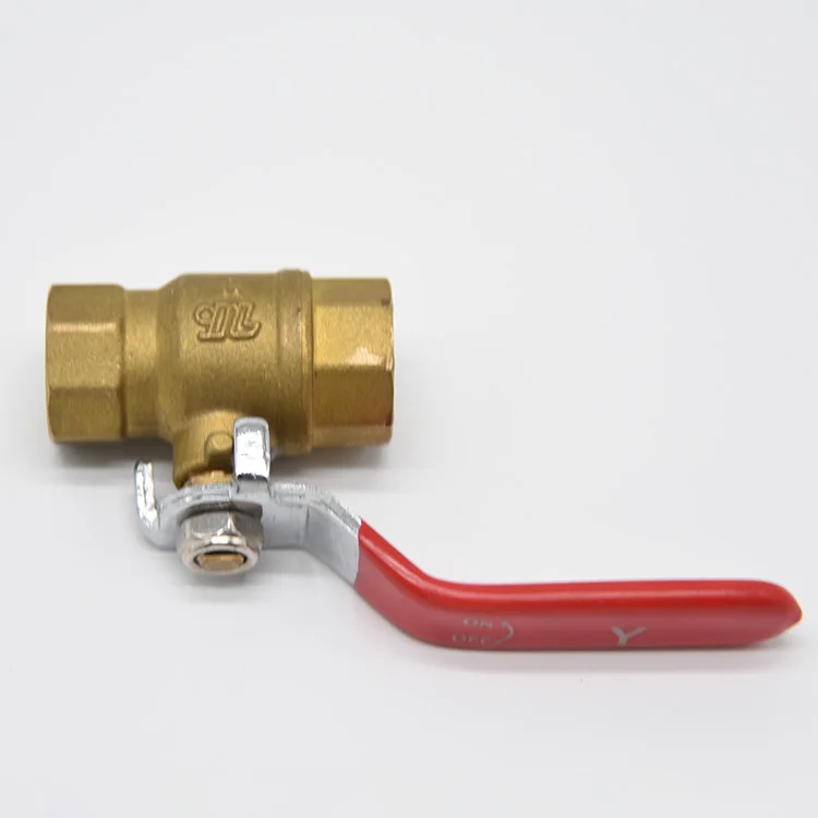 Brass Mini Water Ball Valve With Aluminum Handle