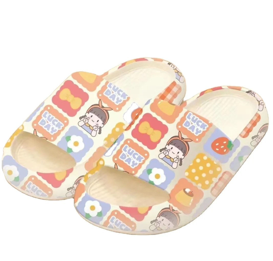 Little girl pattern Dinosaur pattern Tiger pattern non-slip Home  Outdoor  Ladies slippers