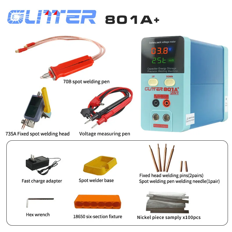 Lithium Battery Spot Welder 11.6 KW Capacitor Inverter Energy Storage Pulse Handheld Welding Machine Spot Weld Equipment