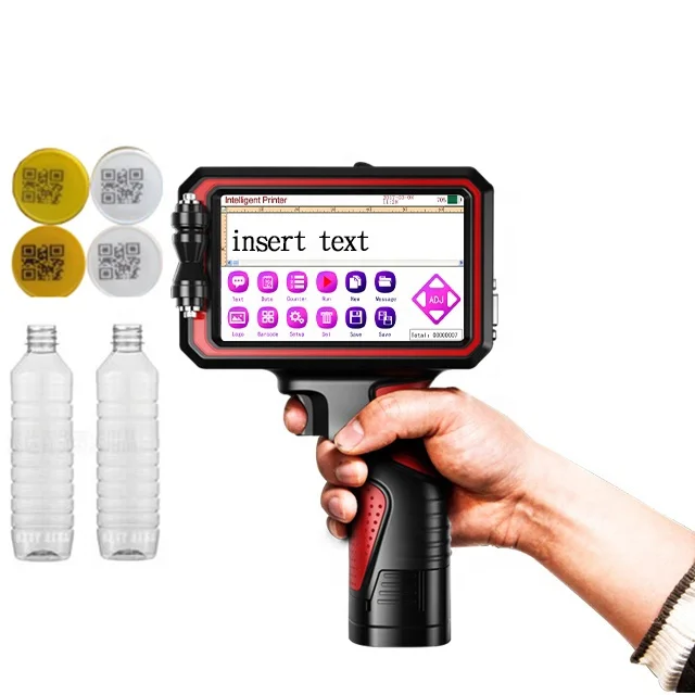 Hand-held Inkjet Printer Print Date Coder Batch Batch Number Inkjet Carton Packaging Box Inkjet Gun Batch Coding Machine