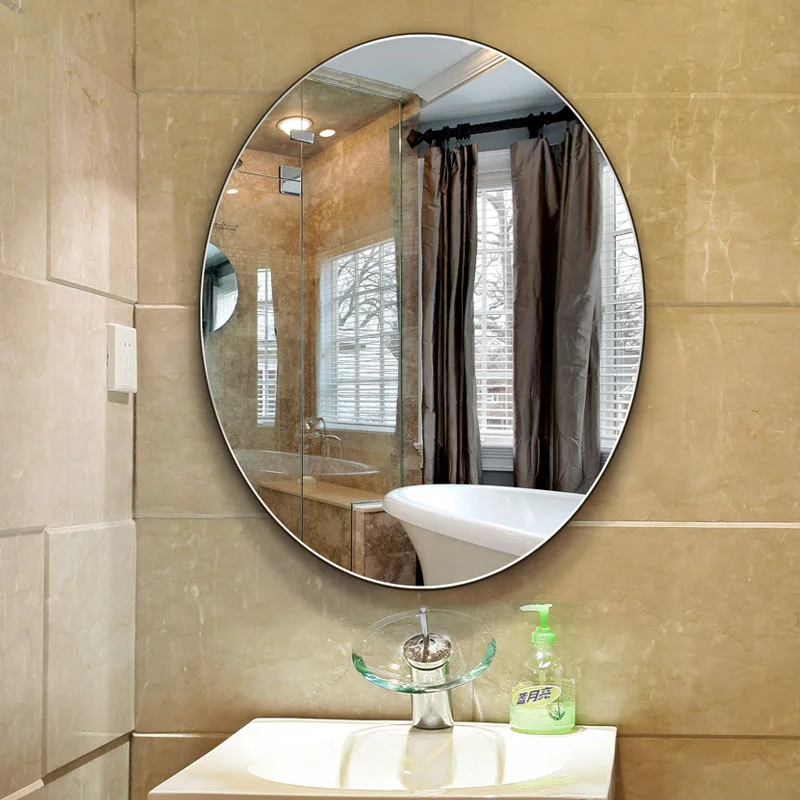 
Delicate large frameless beveled rectangular wall mirrors bathroom decorative mirror for home hotel 
