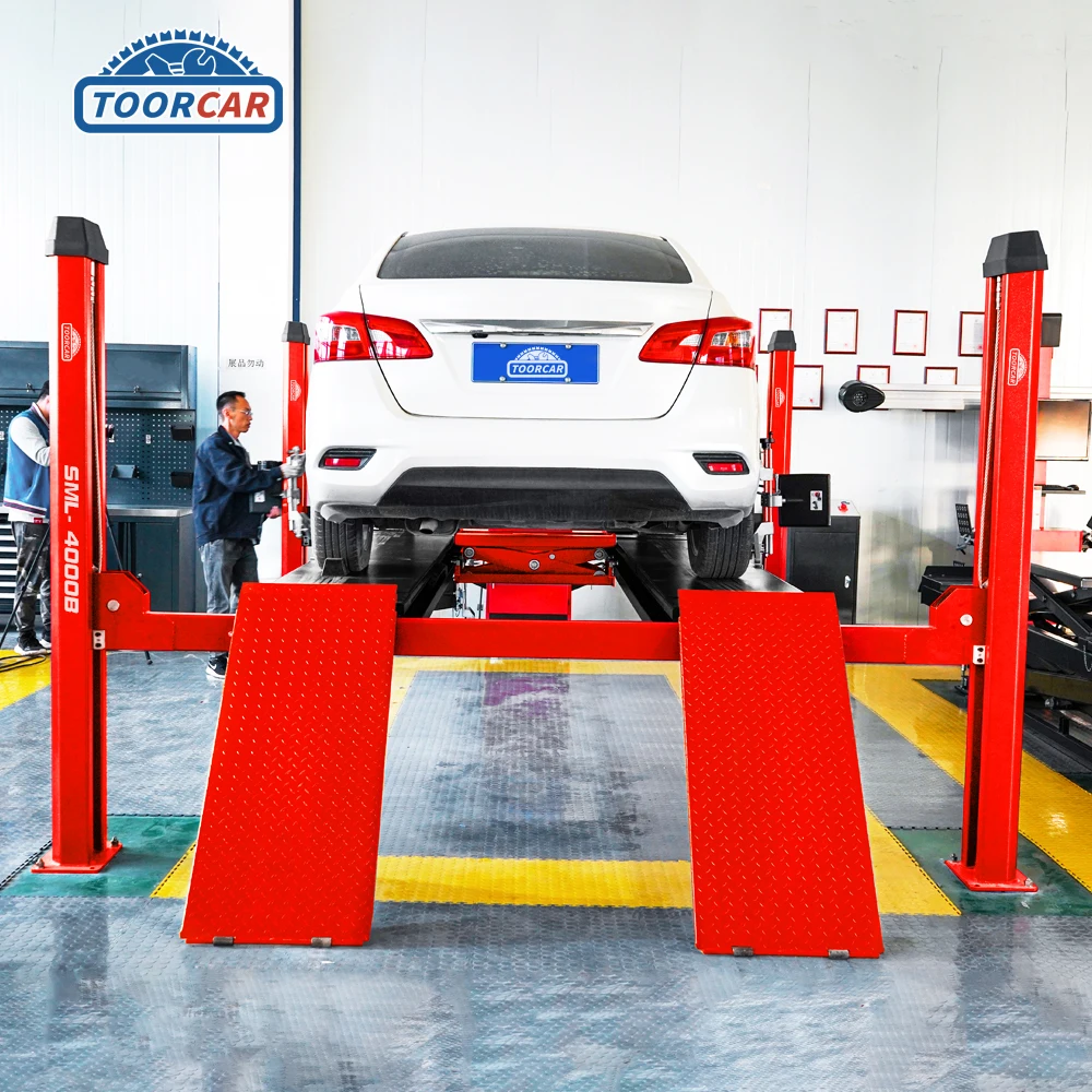 Sunmo Factory price Hydraulic Workshop 4 Post Garage equipment /Vehicle Hoist/Car Lift Bridge 4000KGS