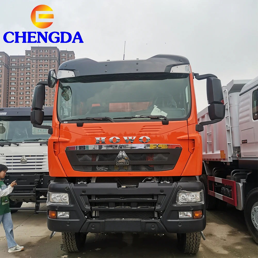New Howo 6x4 T7 Cargo Dump Truck with 400hp 420hp Steel Semi-Trailer 400hp 420hp Howo Truck Trailers