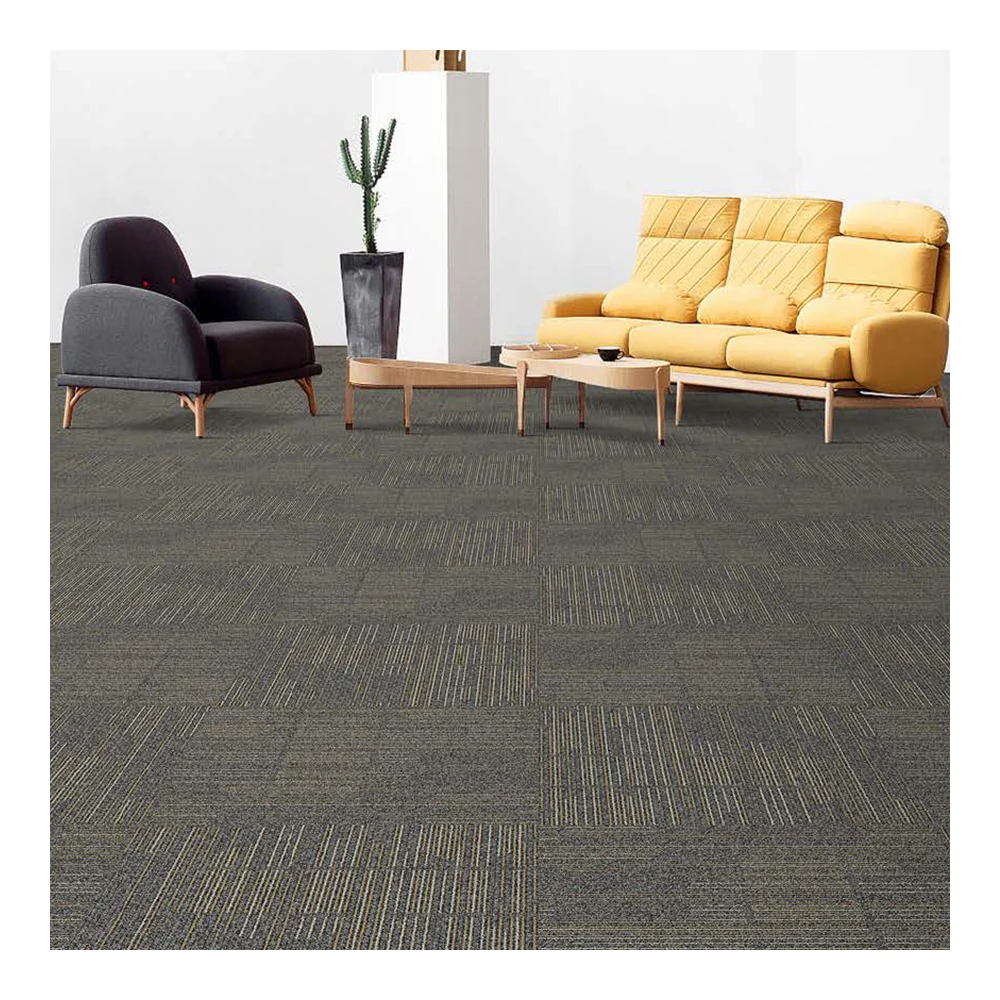 Kaili 50x50 Commercial Office Carpet Tiles with Modular PVC Backing Balance PP Wall-to-Wall Carpets Factory Direct