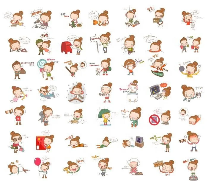 Высококачественные Персонализированные Прозрачные виниловые высеченные Мультяшные наклейки для детей