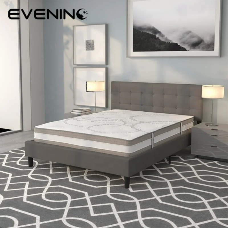 New arrived euro top spring mattress hotel mattress compress in a box