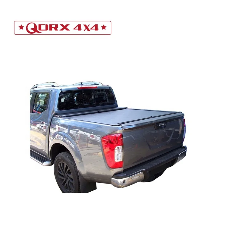 Retractable Tonneau  Cover 4X4 Aluminum Roller Lid With Lock for Navara NP300 double cab pick up car