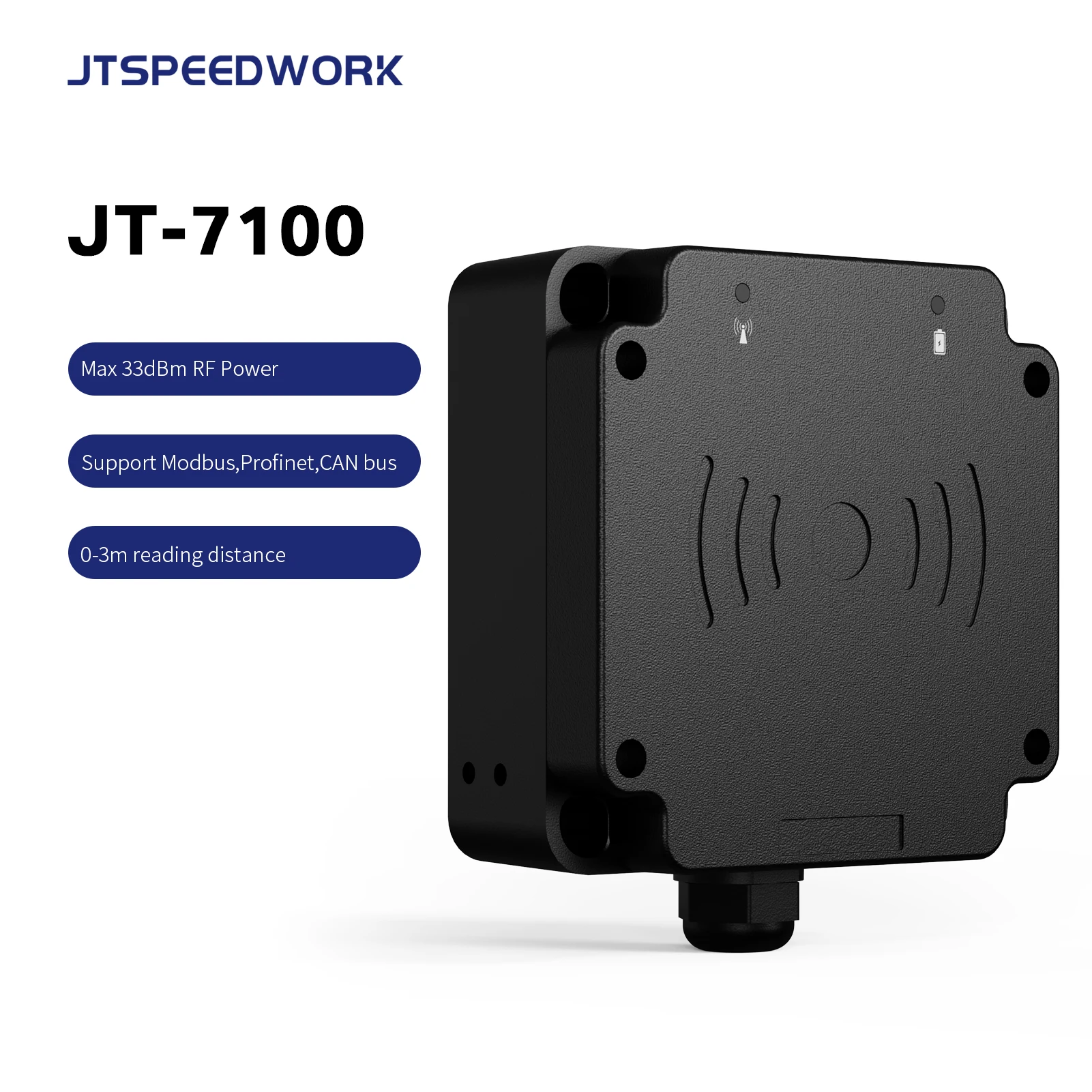 JT-7100 Считыватель RFID со склада стоимость фиксированных китайские встроенные ворота комплект 860-960 МГц устройство для записи около поля OEM UHF Reader