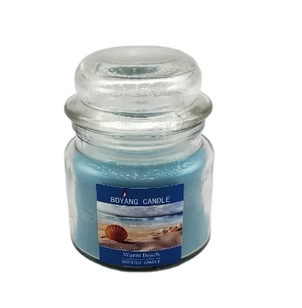 Blue Candle MidSummer Night Scented, Classic 70g Large Jar Single Wick Candle, Over 15 Hours of Burn Time