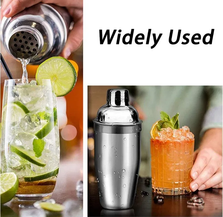 Professional Barware Tools Bartender Kit Bar Accessories Jigger Cocktail Stainless Steel Shaker Bar Set 19-piece