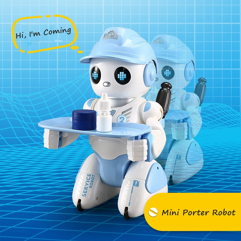 Manufacturer Small Size Programming Intelligent Robot Singing & Dancing Auto Demo Gliding Porter Robot Toys for Kids