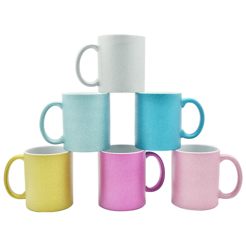 Us WarehouseWhite Blank Sublimation Ceramic Mug Heart Shape Handle Coffee Cup