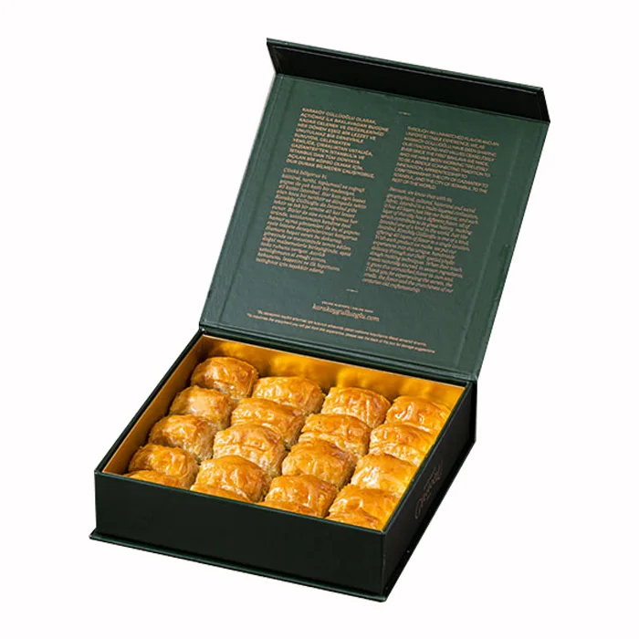 Custom Design Luxury Sweet Paper Packaging Empty Gift boxes for Maamoul And Baklava Boxes