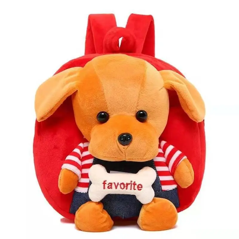 Girls School Student Girls Kids Bookbags Schoolbags Book Cartoon Animal Plush School Bags Backpack Cartoon Plush Doll Backpacks