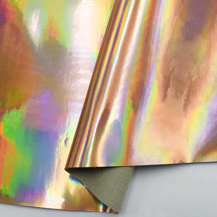 ECO Pearly TPU + Color Changing Pu Mirror Leather for Garment Leather Upholstery Finished Home Textile Decorative Waterproof
