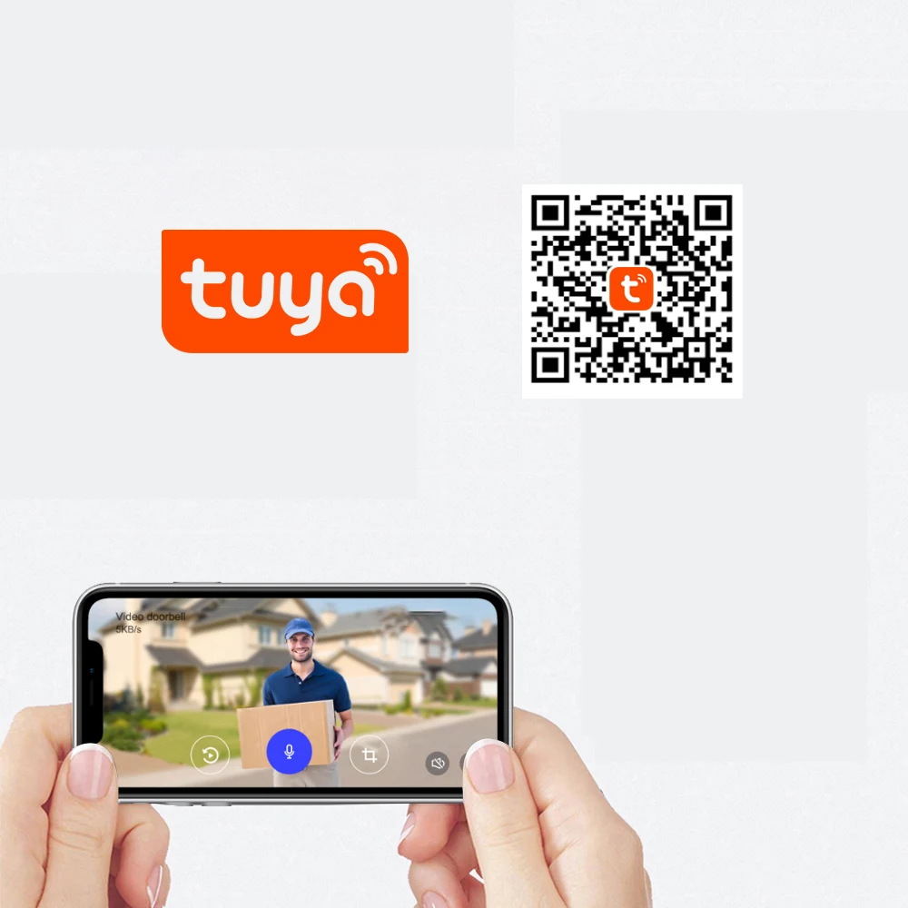 Дверной мини-Видеозвонок Tuya 480P M6 беспроводной дверной звонок для умного дома с управлением через приложение голосовой домофон
