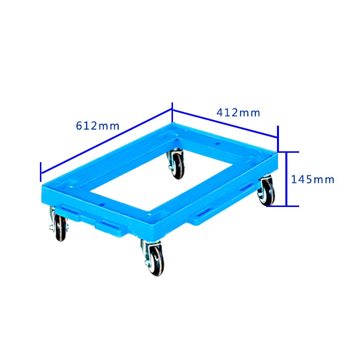 Warehouse Plastic Transport Logistic Moving Dolly for Sale
