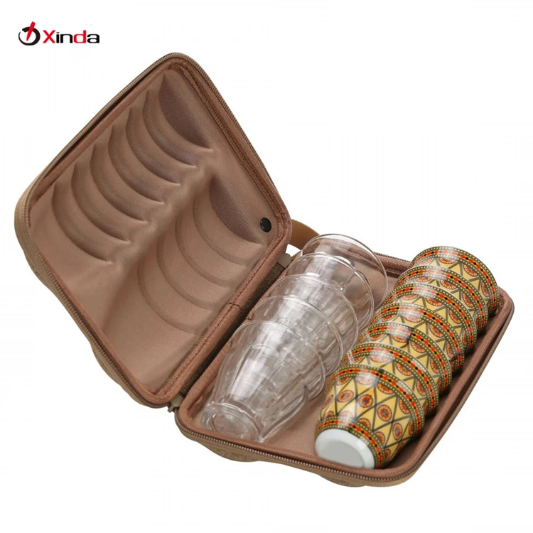 Factory Camping Coffee Cups Carry Case Shockproof Protective EVA Cup Holder Travel Case