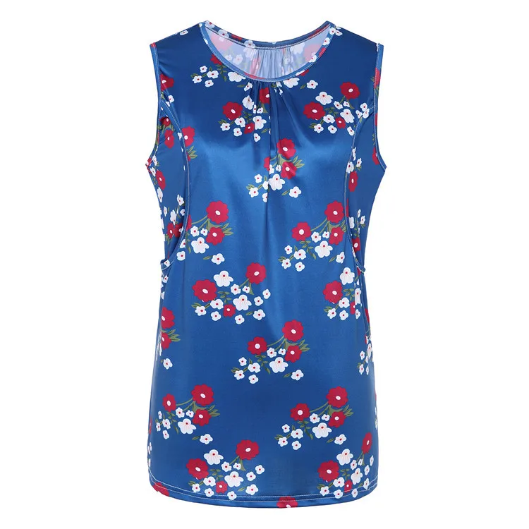 Summer Maternity Clothing Invisible Vest Pregnant Clothes Big Size Breastfeeding T-Shirt