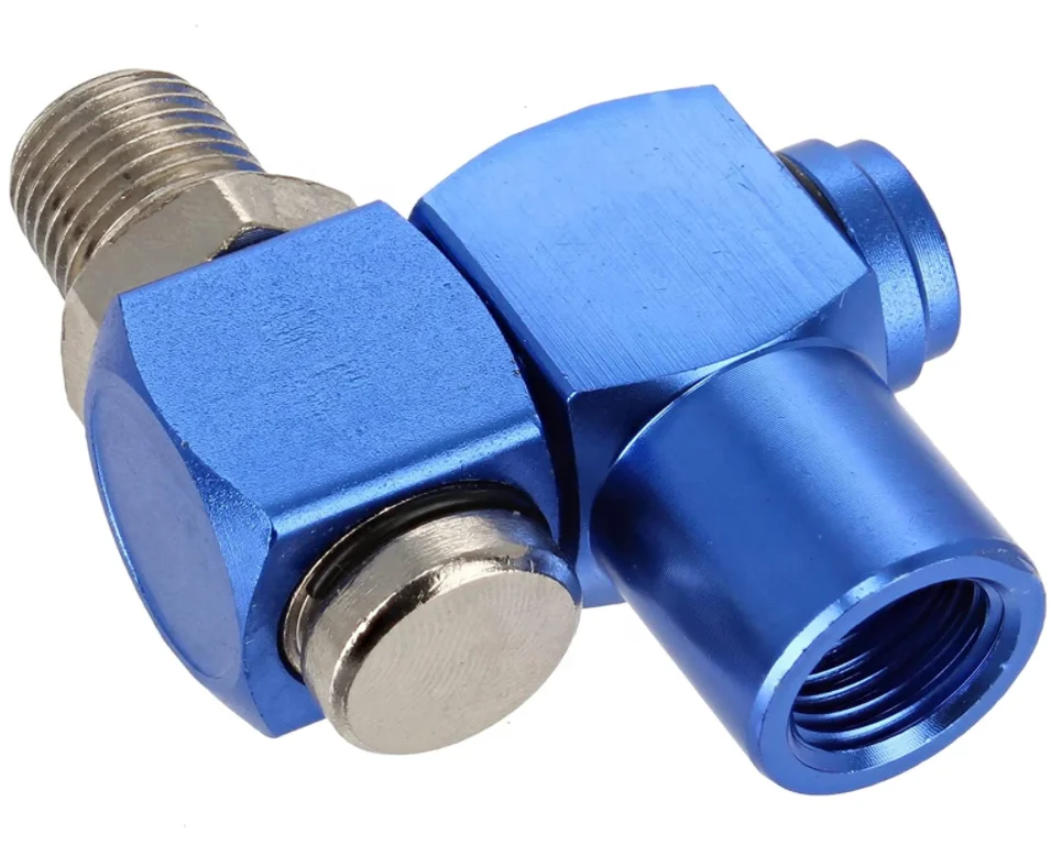 Precision CNC machining custom 1/4in NPT 360 Degree Swivel Connector For Any Air Tool