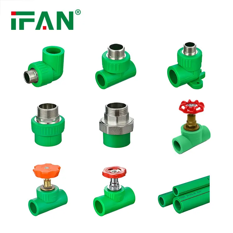 IFAN Wholesale 20-110mm Plastic PPR Pipe Fittings PPR Plumbing Fittings for Water