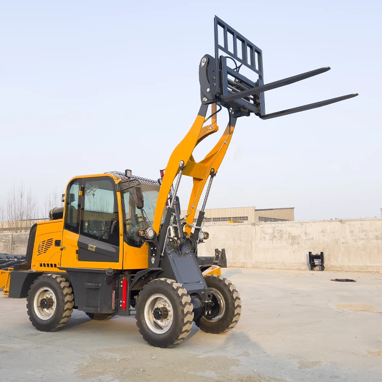 articulated new 0.8 ton  mini loader tractor zl 08 zl 10 front bucket wheel loader with air conditioner joystick
